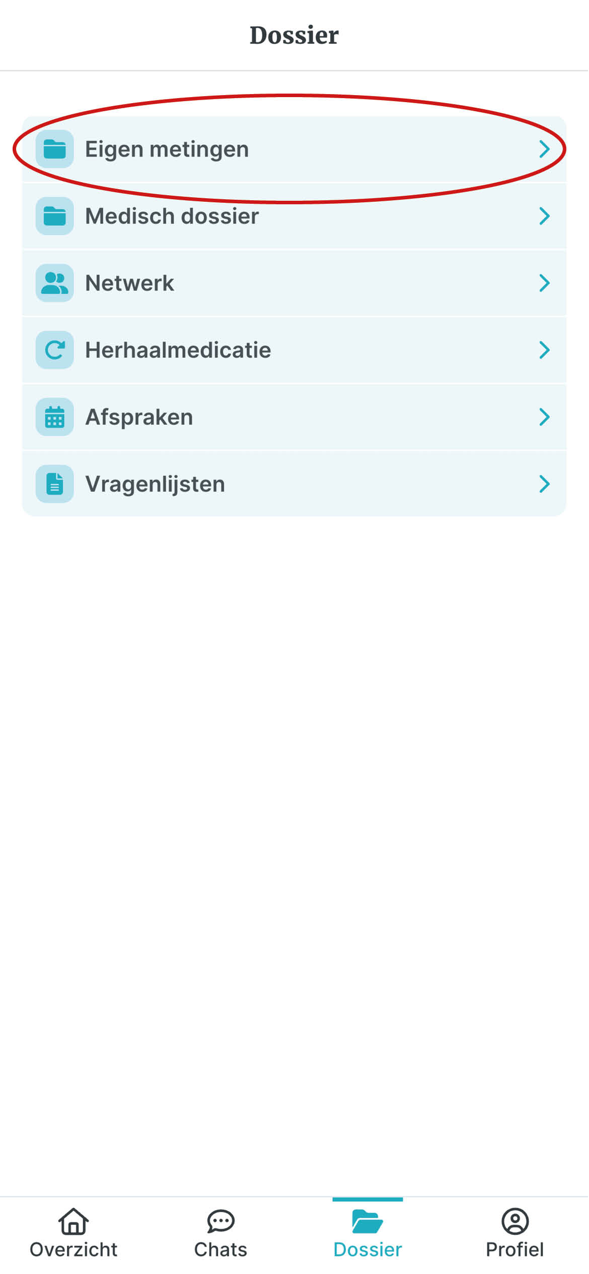 3. Klik op eigen metingen .jpg
