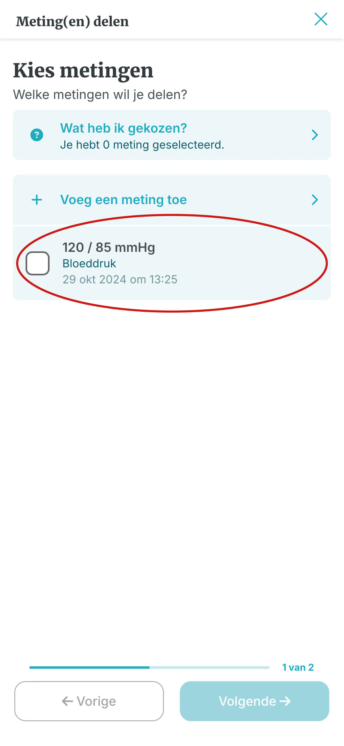 6. Klik op de meting die je wil delen.jpg